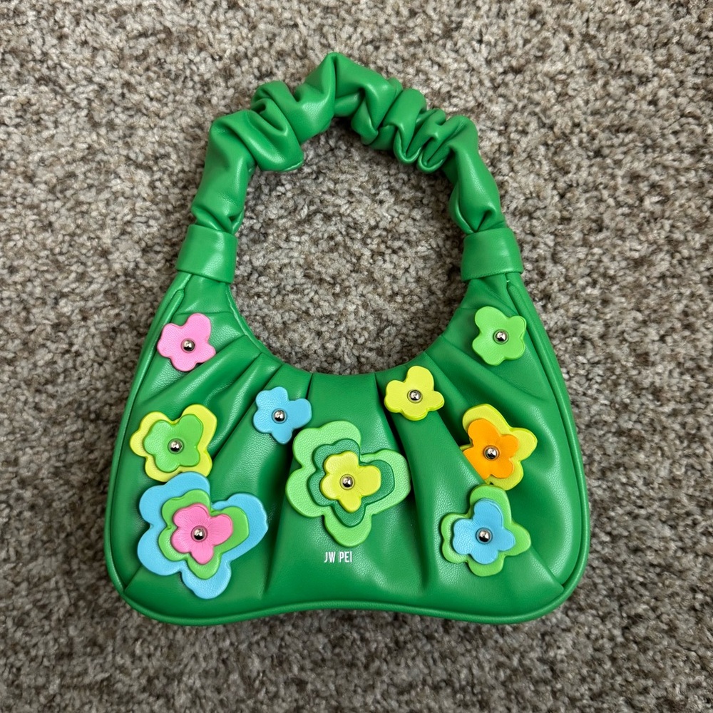 JW PEI Gabbi Floral Ruched Hobo Handbag